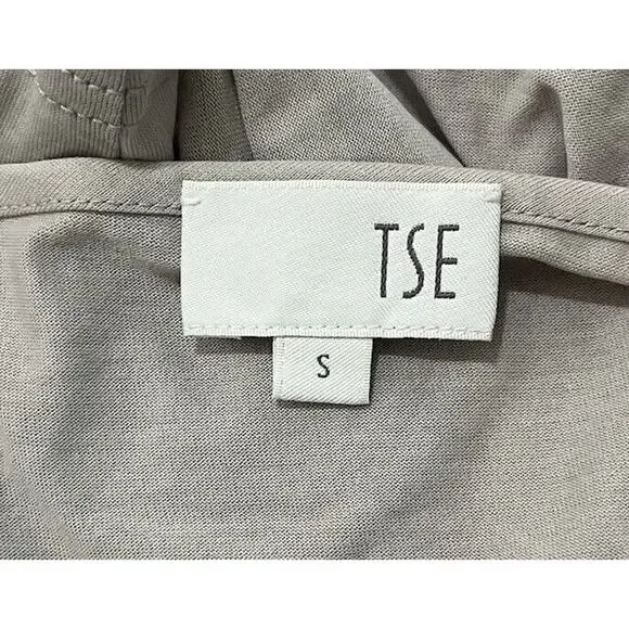 TSE 3/4 Sleeve Boat Neck Gray 100% Cotton Shirt Minimalist Capsule Size Small - Picture 5 of 7